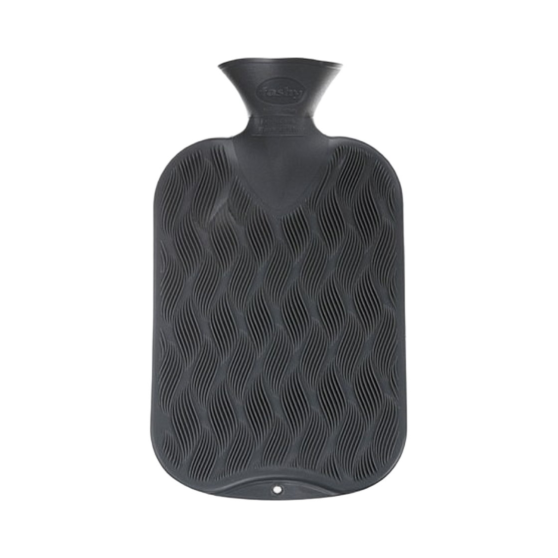 6437-21 Fashy Hot Water Bottle Single Ribbed Anthracite