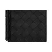 Bottega Veneta Intrecciato Bill Clip Wallet Black