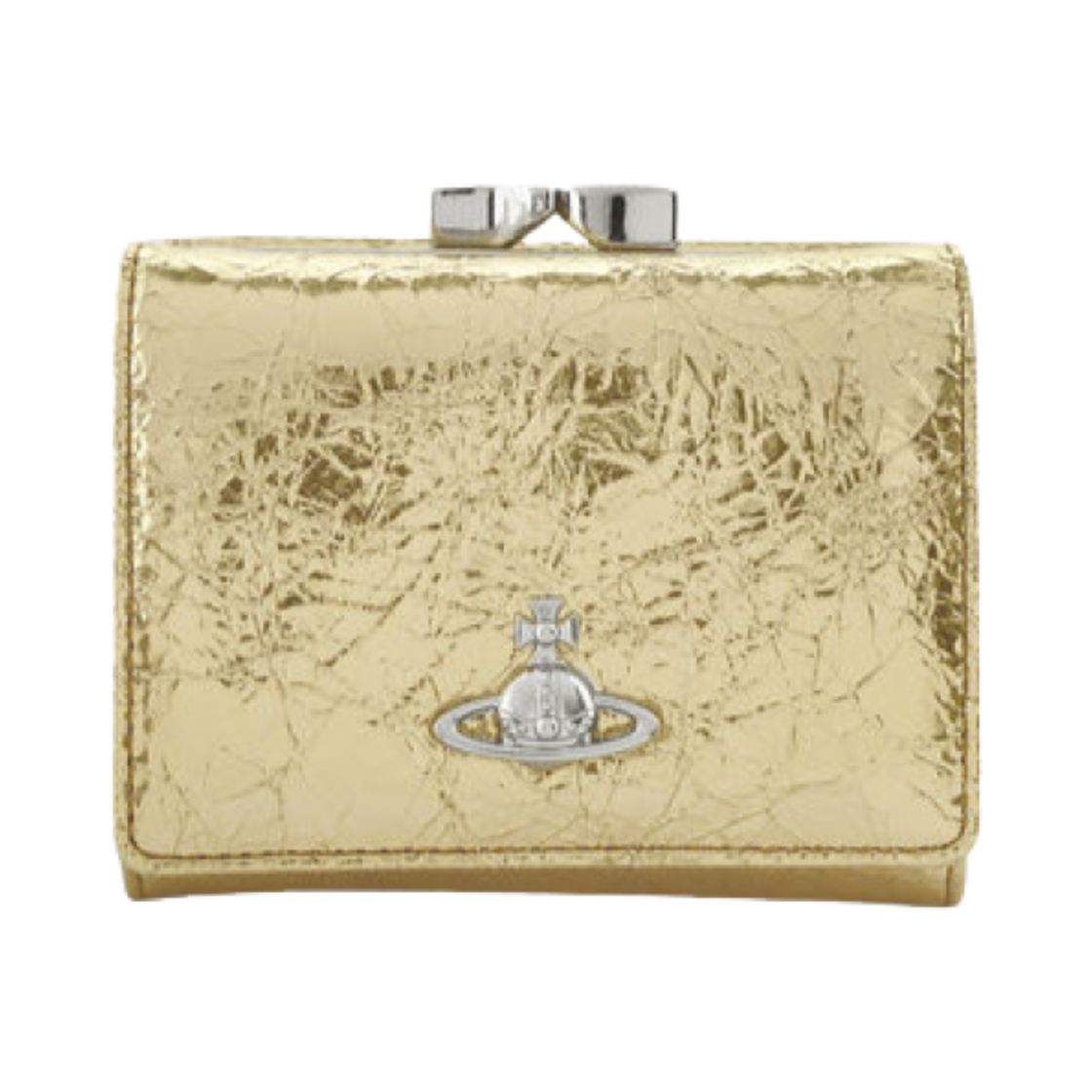 5115002MW-L00A7 Vivienne Westwood Small Frame Wallet Gold