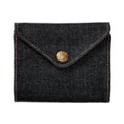 Double RL Indigo Denim Bill Fold Wallet Indigo Denim