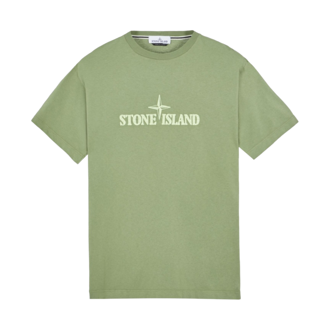 781521579-V0055 Stone Island 21579 Stitches Two Embroidery T-Shirt Sage Green - 23SS