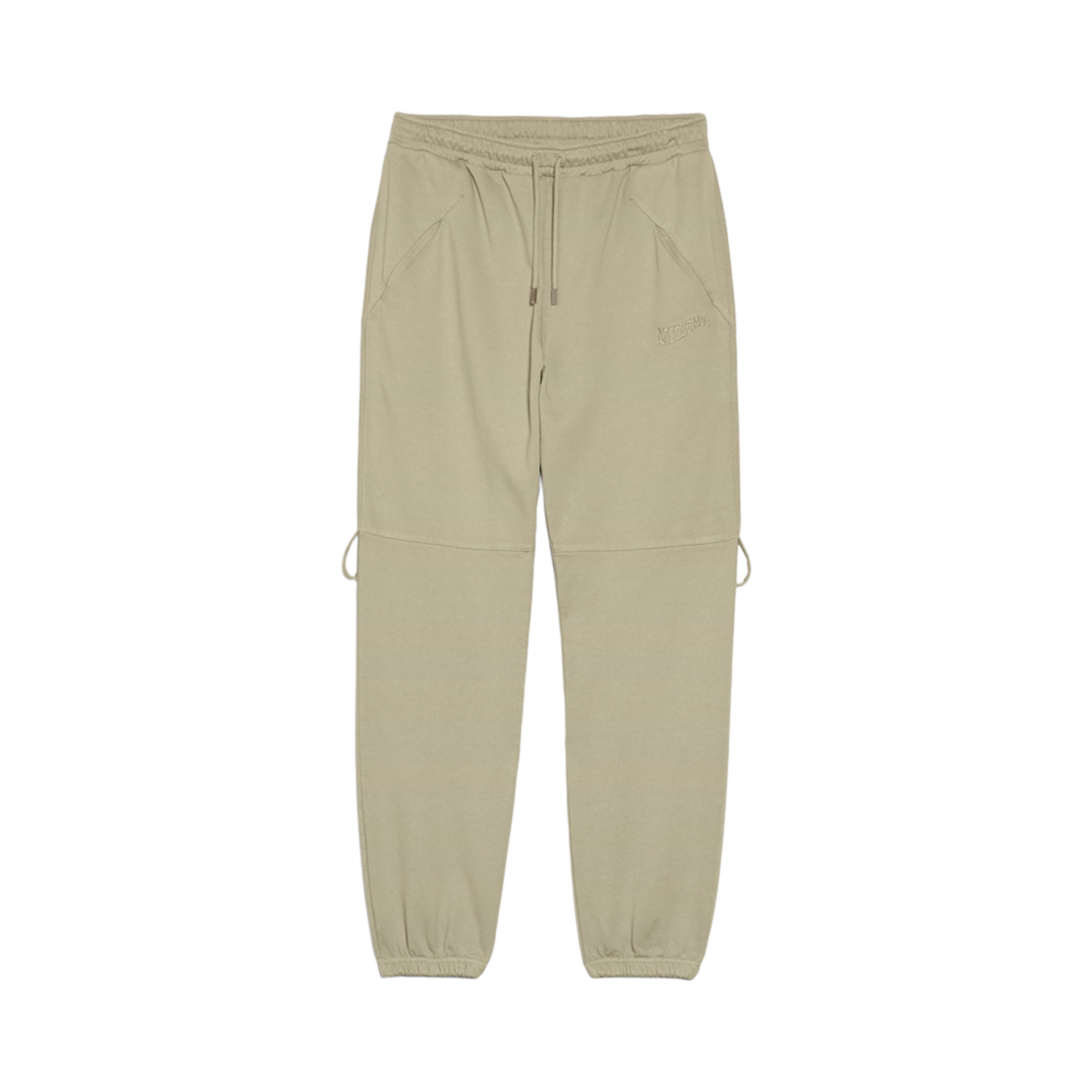 236JS176-2087-530 Jacquemus Le Jogging Camargue Clay Logo Jogging Pants Light Khaki