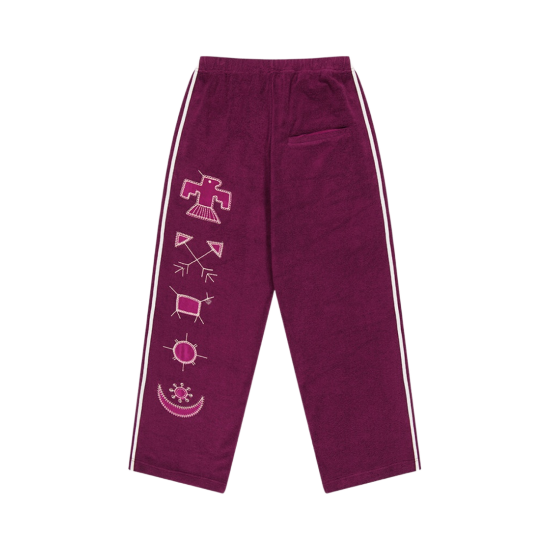 트위드 레트로 와이드 핏 스웨트팬츠 플럼(Tuewid Retro Wide Fit Sweatpants Plum) - 2