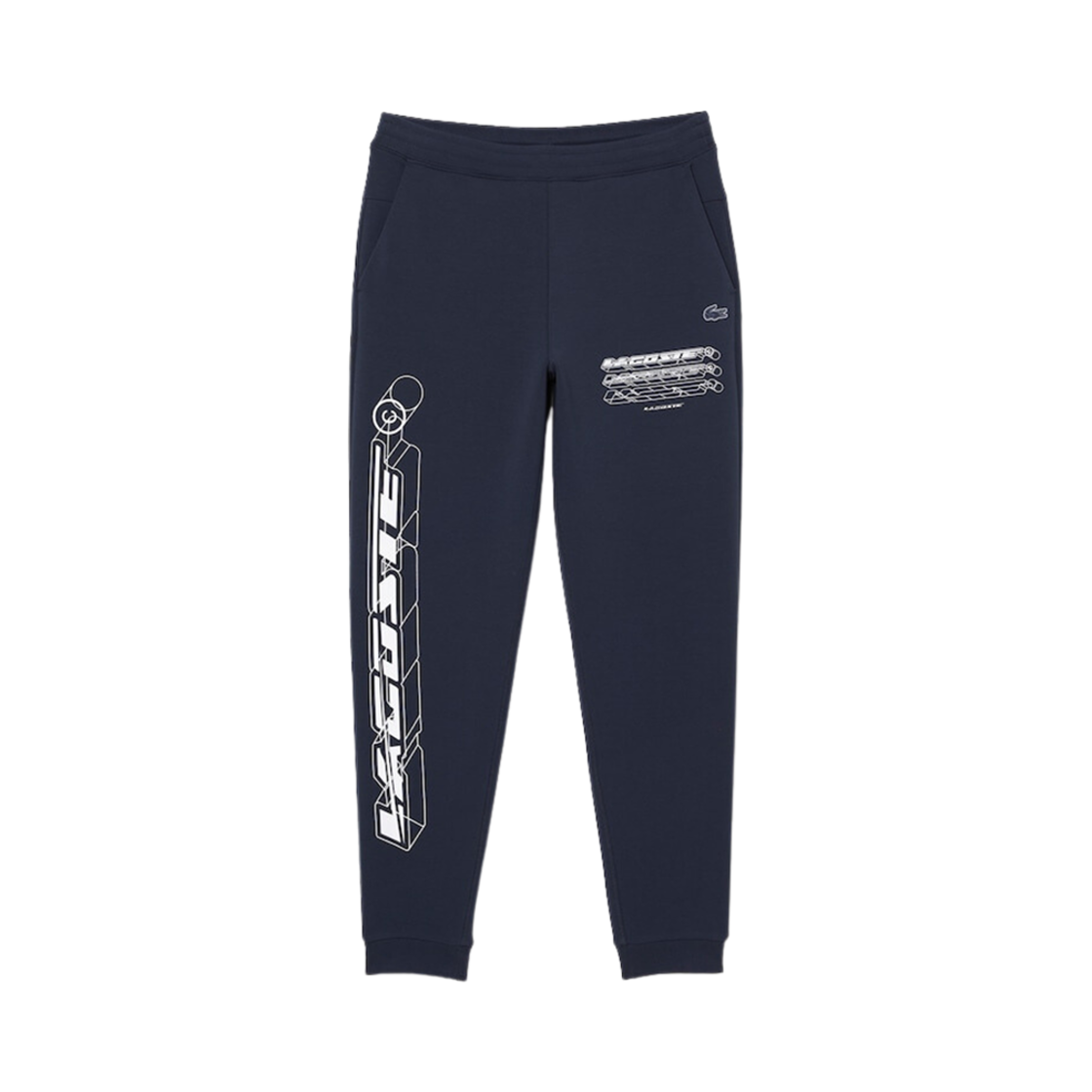 라코스테 액티브 더블 페이스드 사이드 로고 트랙 팬츠 블루(Lacoste Active Double Faced Side Logo Track Pants Blue)