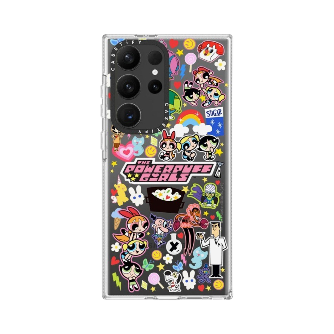 케이스티파이 x 파워퍼프걸 갤럭시 스티커마니아 클리어 케이스 클리어(Casetify x The Powerpuff Girls Galaxy Stickermania Clear Case Clear) - 2