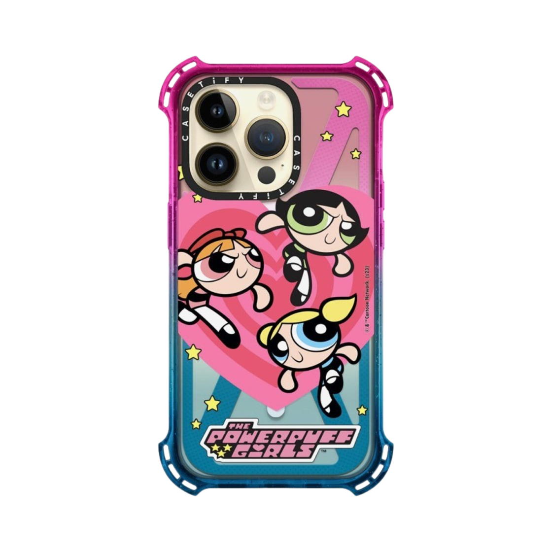 케이스티파이 x 파워퍼프걸 아이폰 하트 바운스 케이스 반투명 코튼 캔디(Casetify x The Powerpuff Girls iPhone Heart Bounce Case Sheer Cotton Candy) - 4