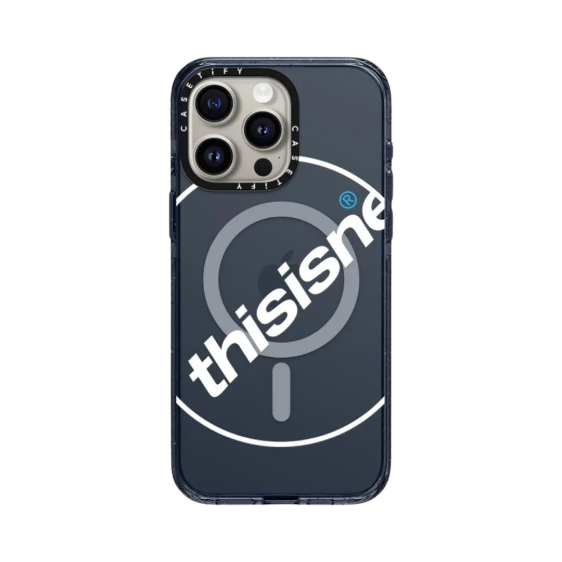 케이스티파이 x 디스이즈네버댓 아이폰 화이트 C 로고 맥세이프 임팩트 케이스 클래식 블루(Casetify x thisisneverthat iPhone White C-Logo MagSafe Impact Case Classic Blue) - 2
