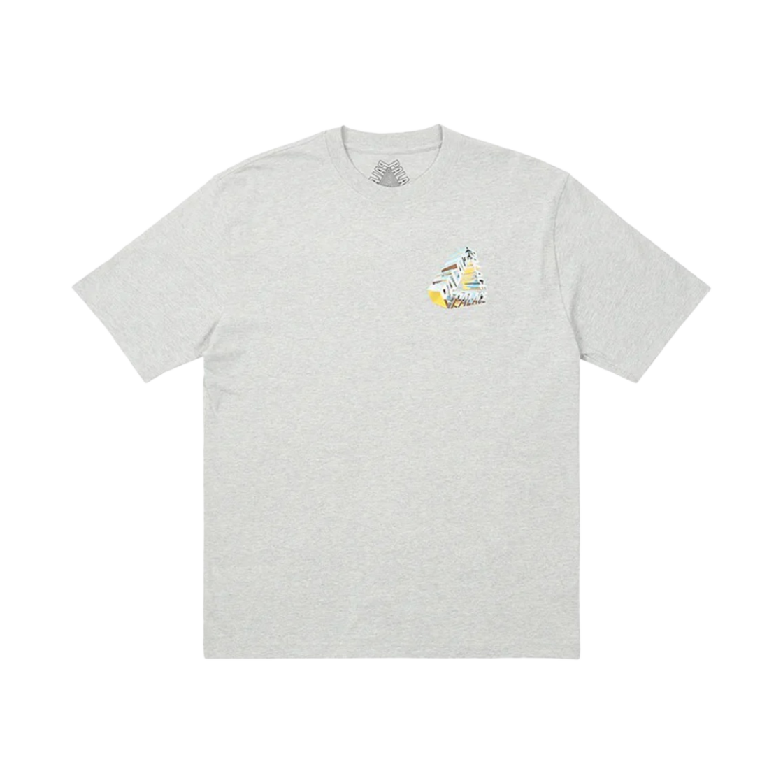 팔라스 트라이크롬 티셔츠 그레이 말 - 23SS(Palace Tri-Chrome T-Shirt Grey Marl - 23SS) - 2