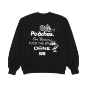 Peaches. Batto Staple Crewneck Sweatshirt Black