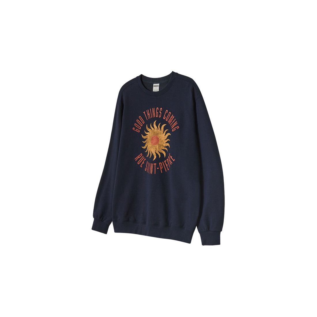 아모우 60's 빈티지 썬라이즈 스웻셔츠 네이비(AMOU 60’S Vintage Sunrise Sweatshirts Navy) - 1