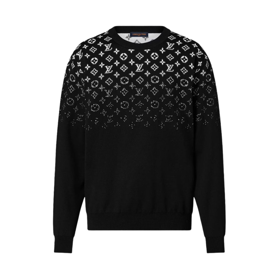 - Louis Vuitton Gradient Cotton Crewneck White Black