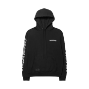 Chrome Hearts Scroll Logo Hoodie Black