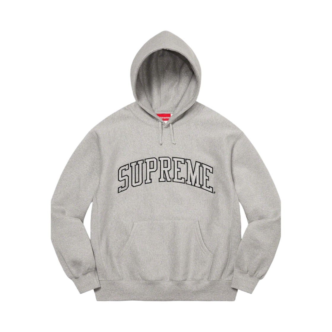 슈프림 글리터 아크 후드 스웨트셔츠 헤더 그레이 - 23SS
