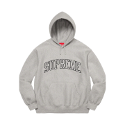 Supreme Glitter Arc Hooded Sweatshirt Heather Grey - 23SS