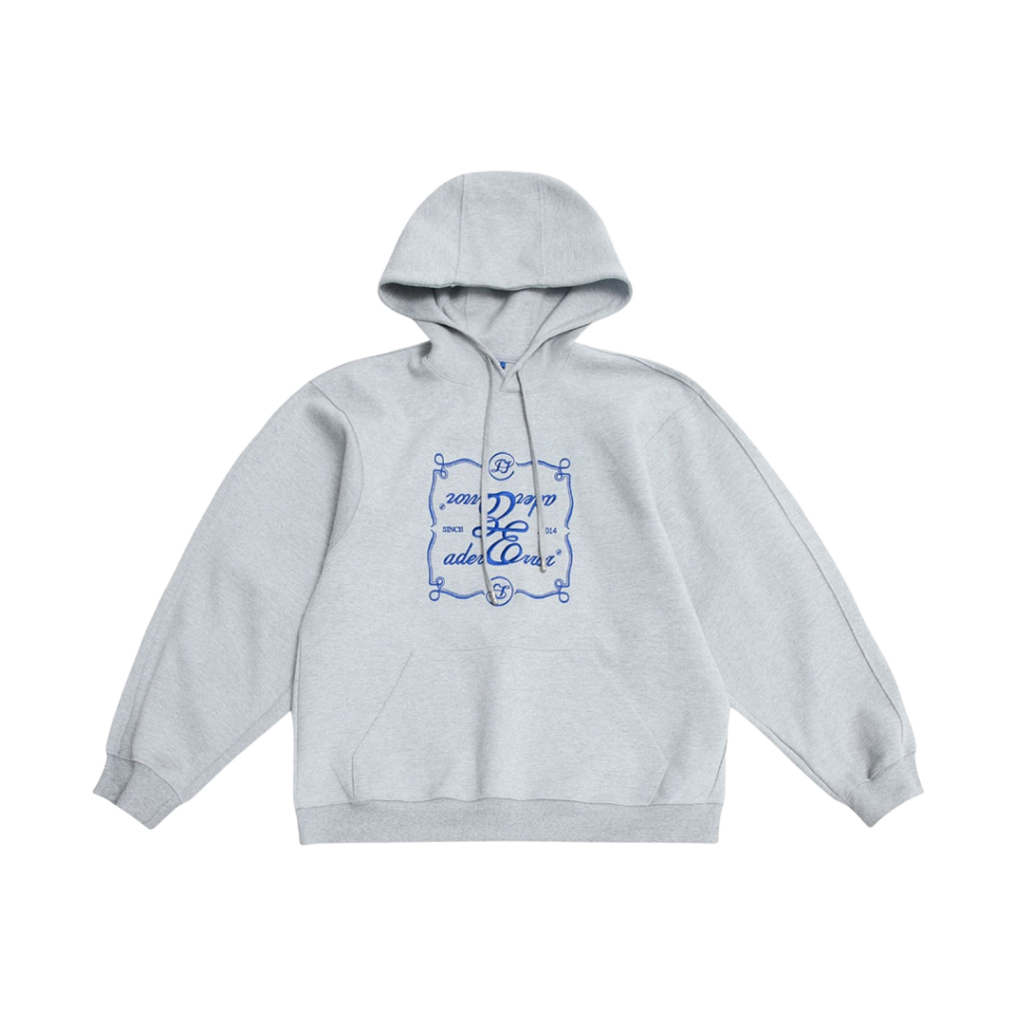 BLAFWHD08GR Ader Error Decal Logo Hoodie Grey