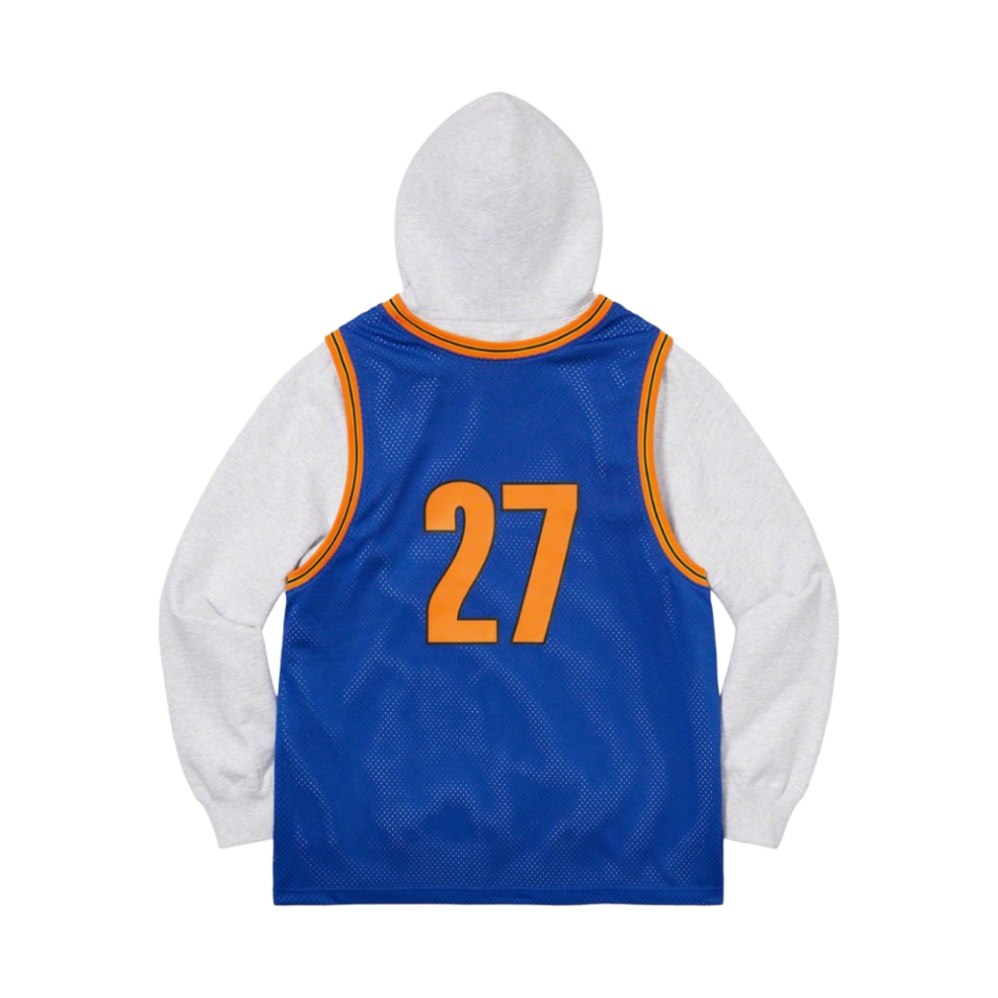 슈프림 베스킷볼 저지 후드 스웨트셔츠 애쉬 그레이 - 21SS(Supreme Basketball Jersey Hooded Sweatshirt Ash Grey - 21SS) - 2