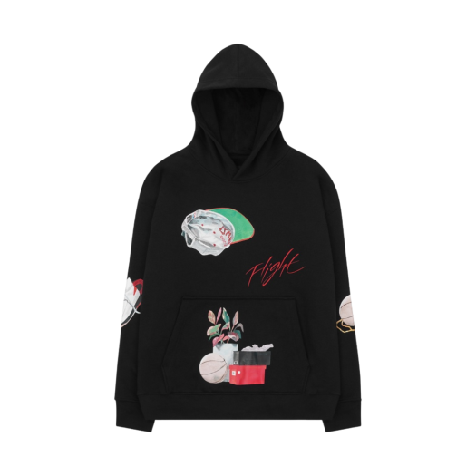 Jordan Flight Artist Series By Jacob Rochester Fleece Pullover Hoodie Black - Asia