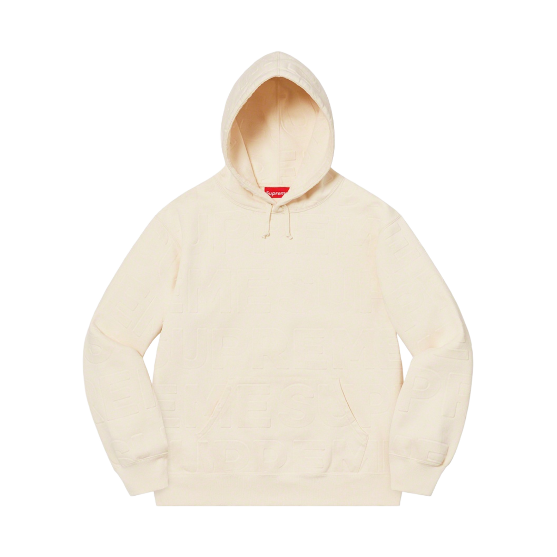 슈프림 엠보스 로고 후드 스웨트셔츠 내츄럴 - 21SS(Supreme Embossed Logos Hooded Sweatshirt Natural - 21SS) - 1