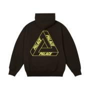 Palace Glow Tri-Ferg Hood Black - 24FW