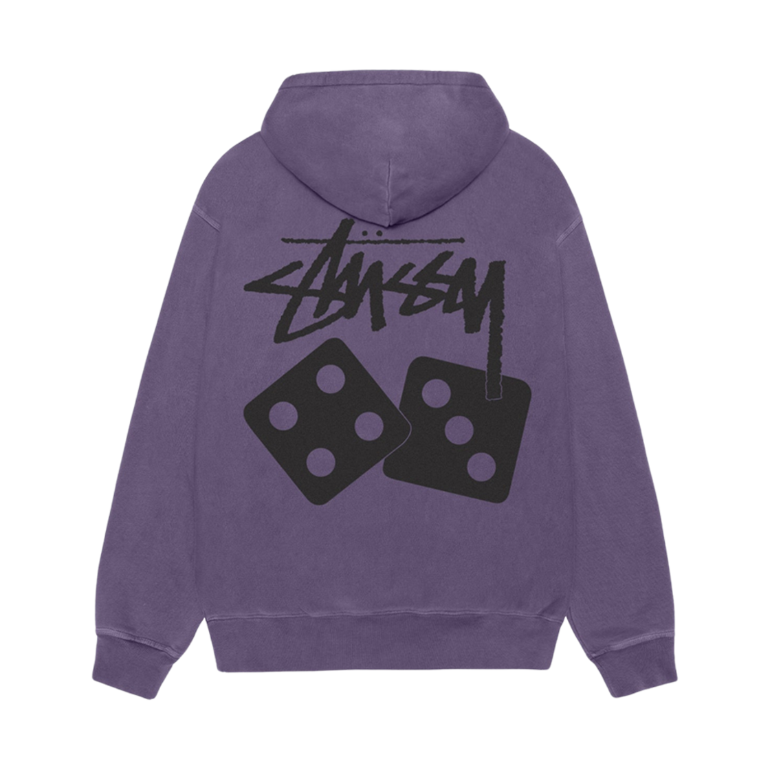 1925077 Stussy Dice Pigment Dyed Hoodie Grape