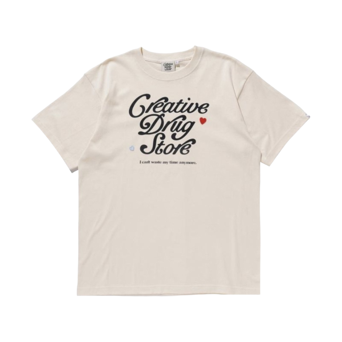 베르디 x 크리에이티브 드러그 스토어 티셔츠 베이지(Verdy x Creative Drug Store T-Shirt Beige)