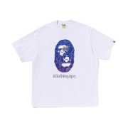 BAPE Line Camo Ape Head Relaxed Fit T-Shirt White