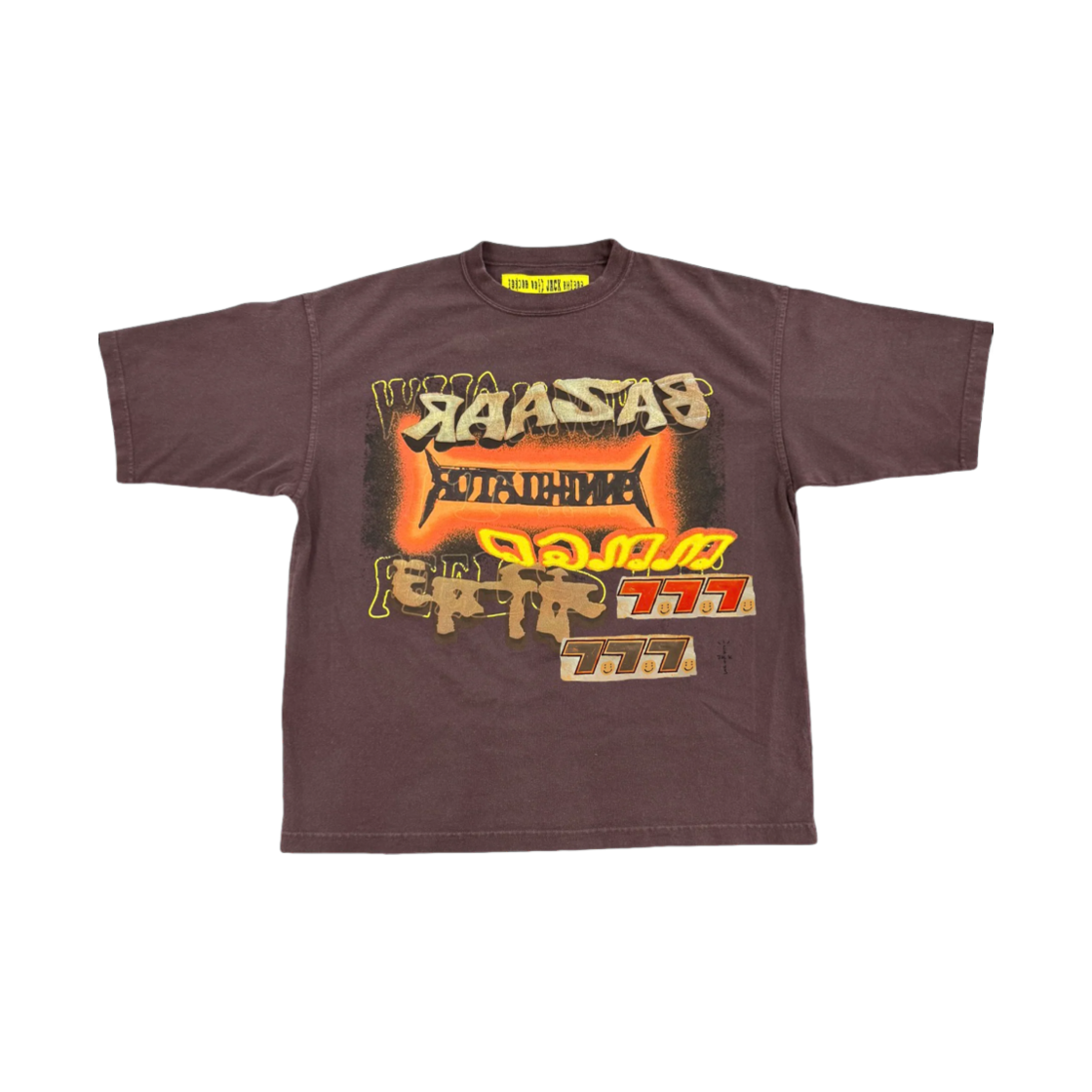 트래비스 스캇 캑터스 잭 x CPFM 바자 티셔츠 브라운(Travis Scott Cactus Jack x Cactus Plant Flea Market Bazaar T-Shirt Brown) - 1