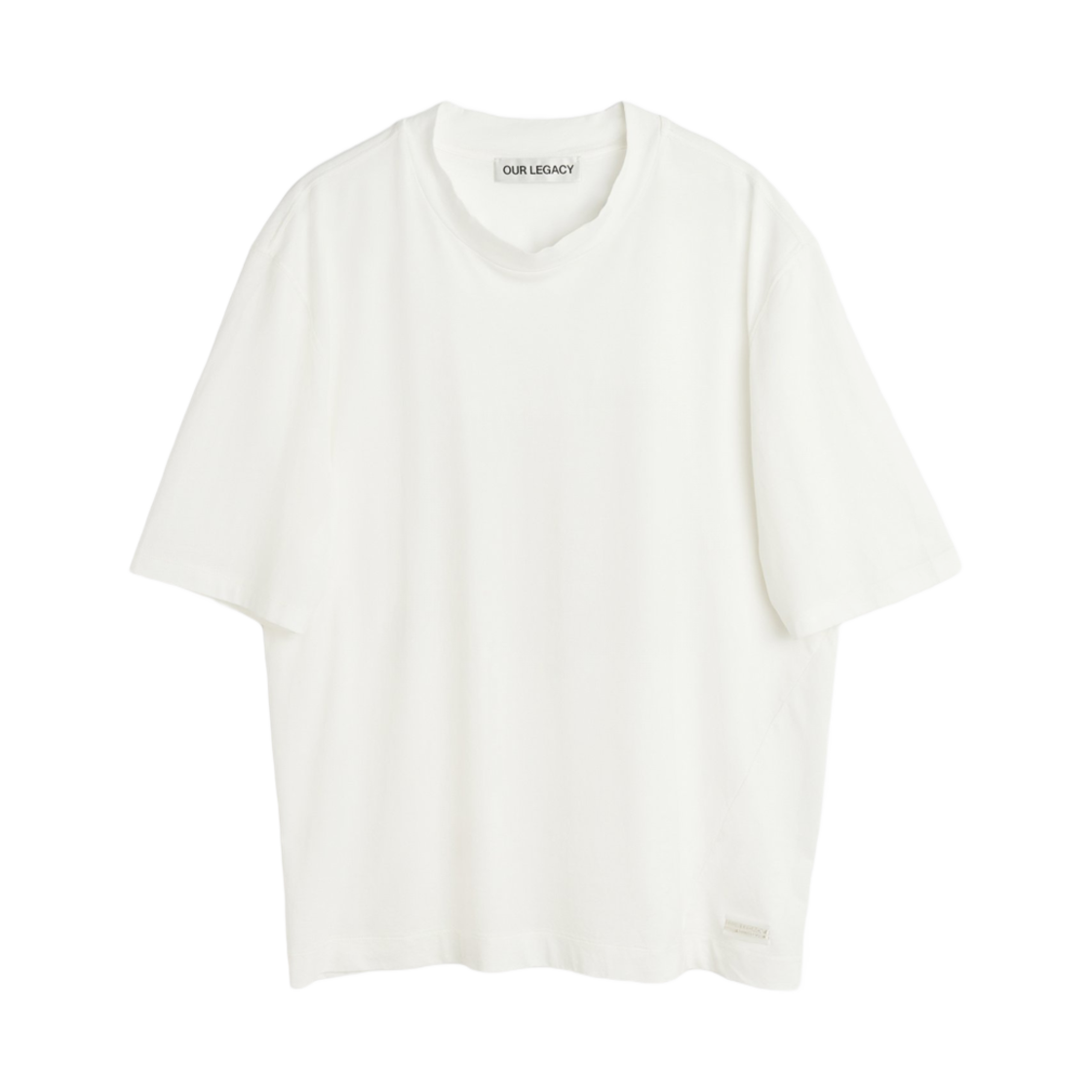 W2256BW (W) Our Legacy Big T-Shirt White Clean Jersey
