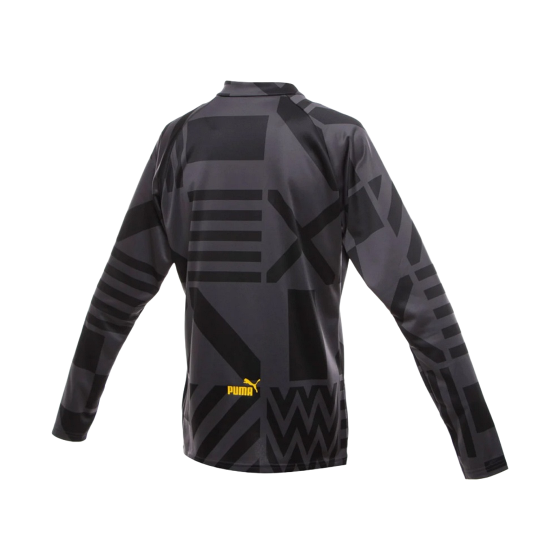 푸마 맨체스터 시티 2022/23 프리매치 롱슬리브 저지 블랙 스펙트라 옐로우 (논 마킹 버전)(Puma Manchester City 2022/23 Prematch LS Jersey Black Spectra Yellow (Non Marking Ver.)) - 2