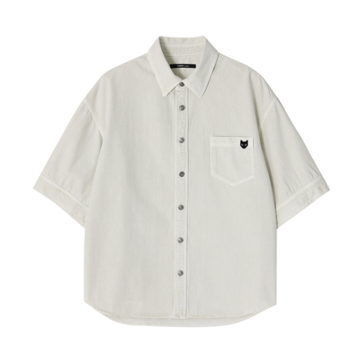 SH3SH825CR Songzio Zzero Deviant Half Shirt Cream