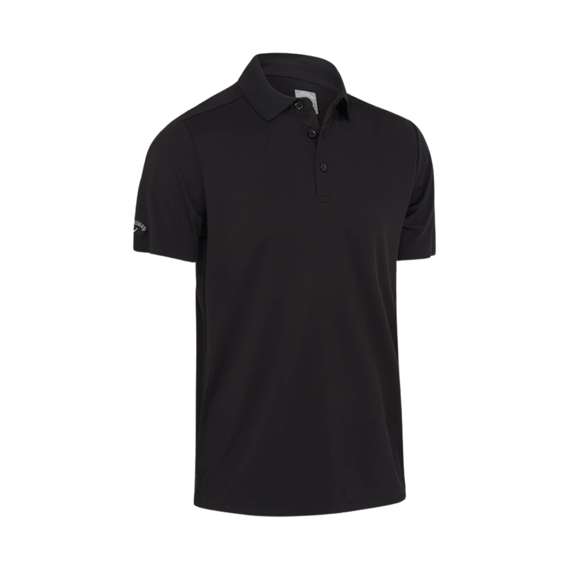 CGKFB0W3GG-002 Callaway Tournament Golf Polo Shirt Caviar (Logo on sleeve)