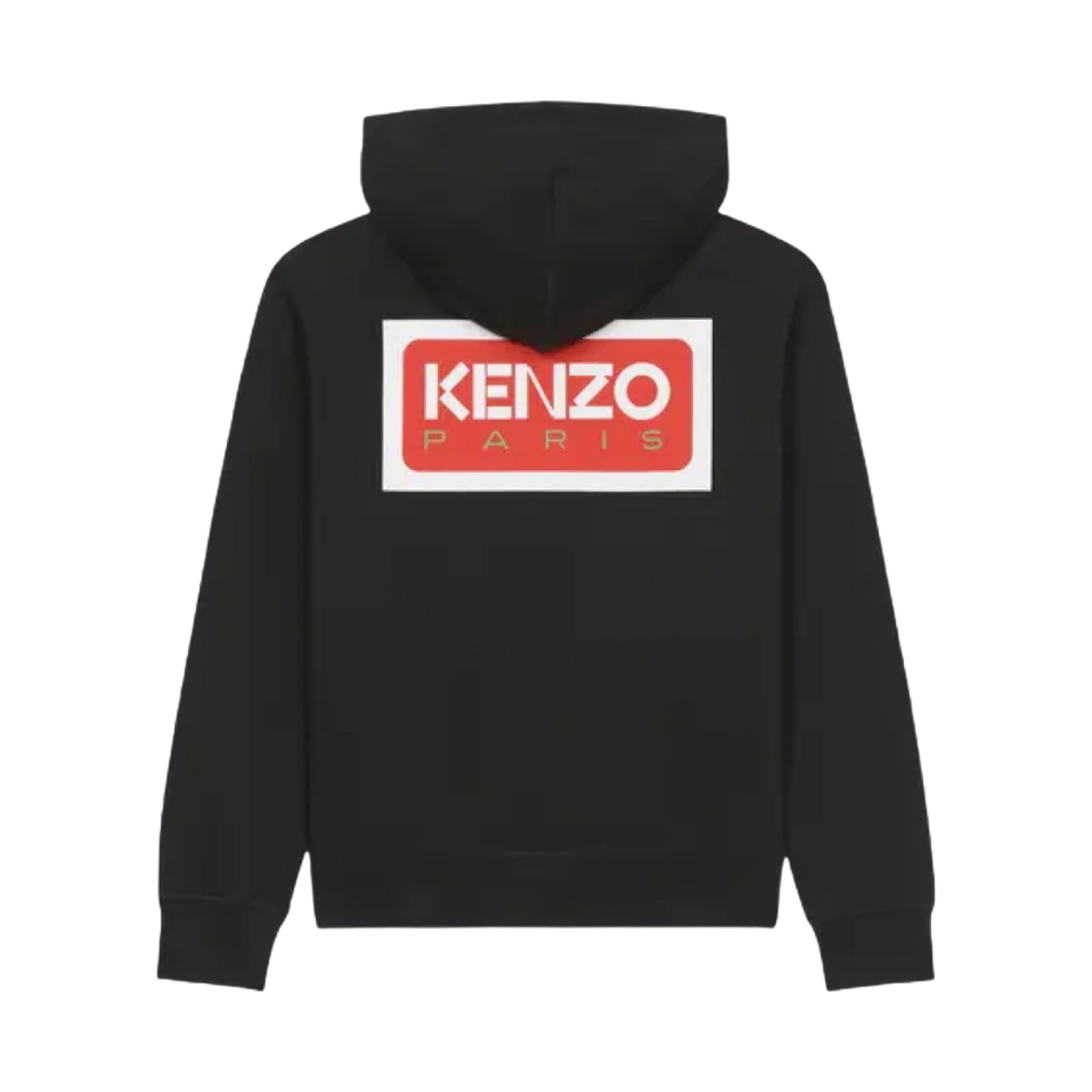 (W) 겐조 파리 지퍼 후드 스웨트셔츠 블랙((W) Kenzo Paris Zipped Hoodie Sweatshirt Black)