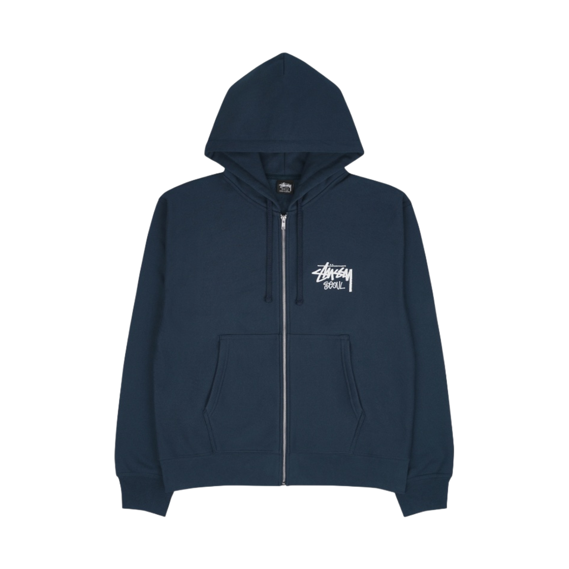 스투시 스탁 서울 후드 집업 네이비(Stussy Stock Seoul Zip Hood Navy)