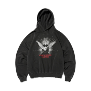 Punch Drunk Parties Dovey Dovey Garment Dyed Hoodie Charcoal