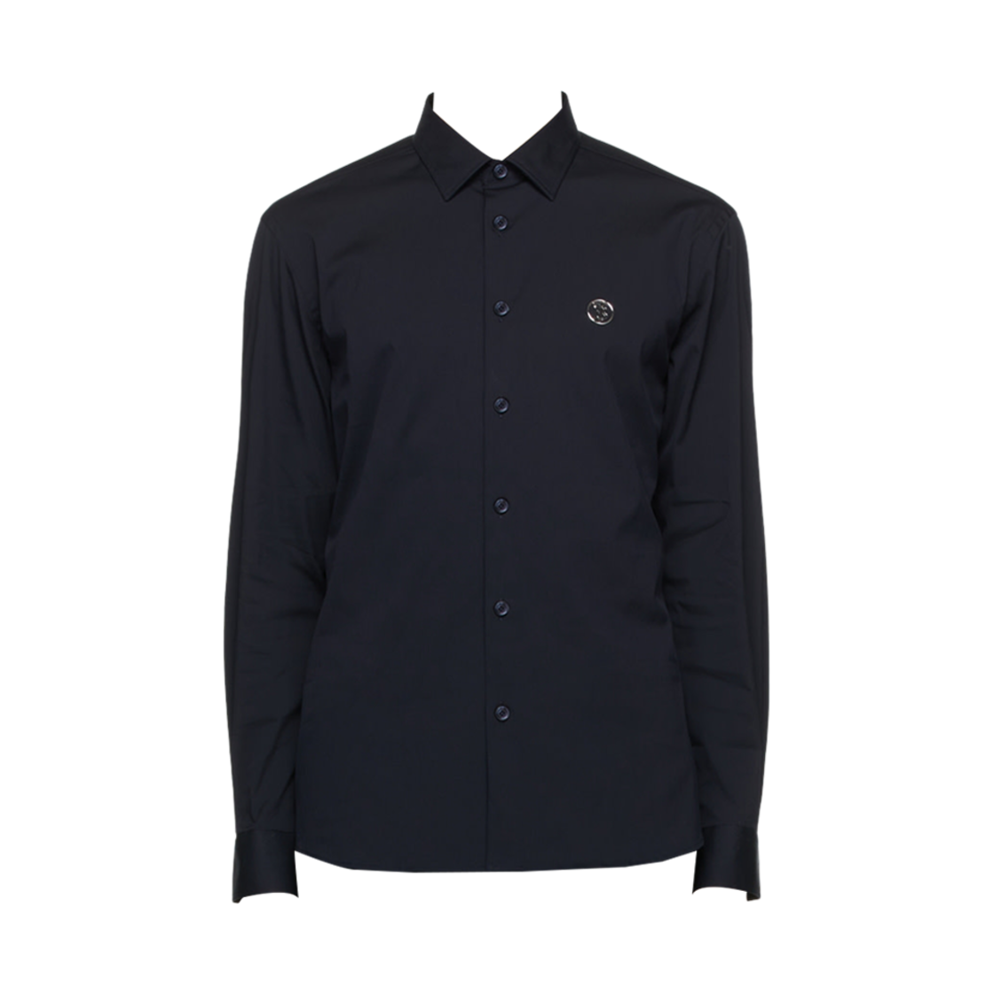 8042897 Burberry Monogram Motif Poplin Shirt Navy