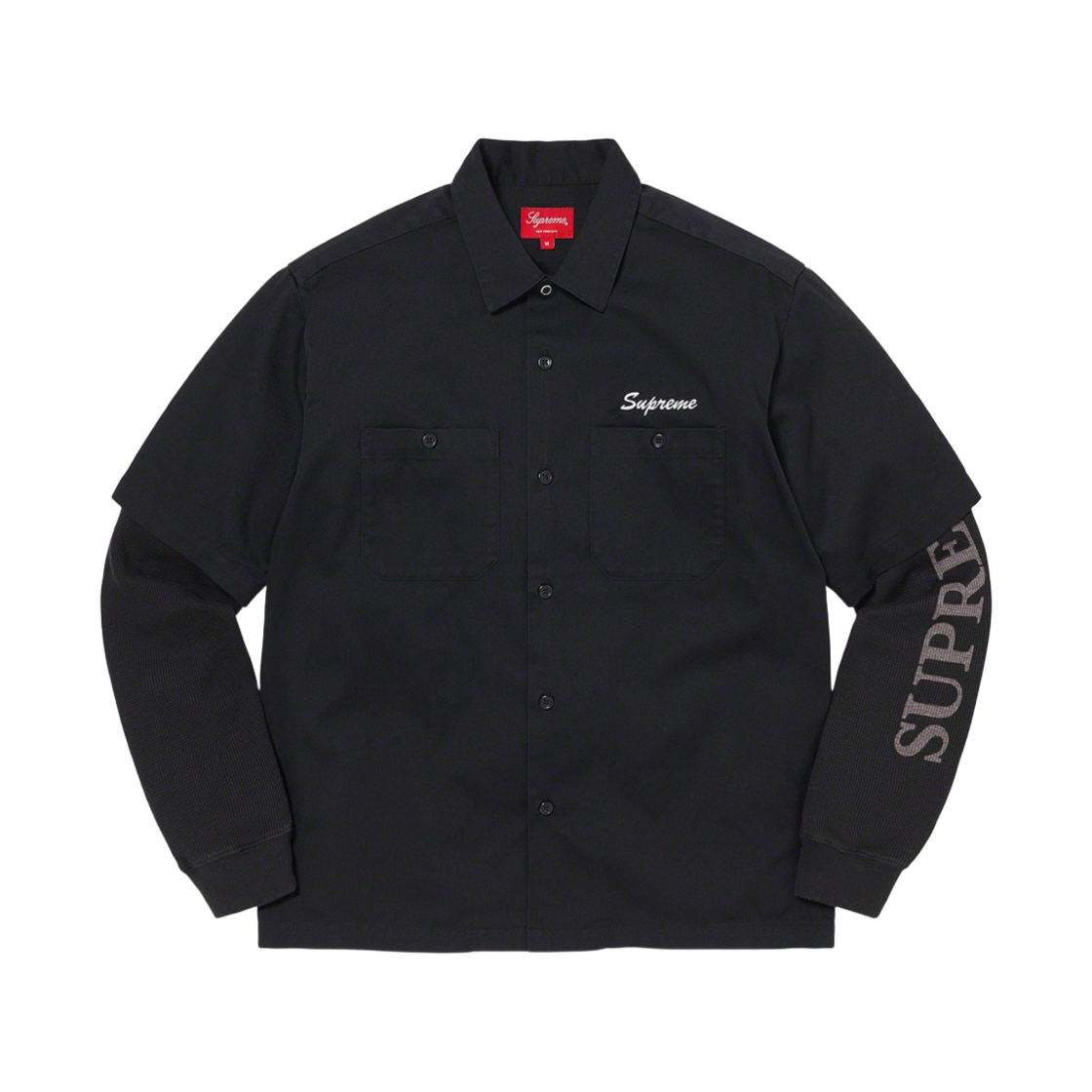 슈프림 써멀 워크 셔츠 블랙 - 21FW
