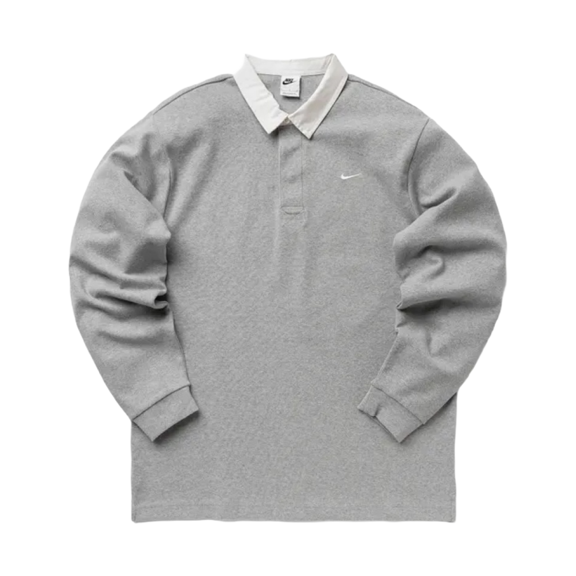 나이키 솔로 스우시 럭비 탑 다크 그레이 헤더 - US/EU(Nike Solo Swoosh Rugby Top Dark Grey Heather- US/EU) - 1