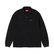 Supreme Thermal L/S Polo Black - 23FW