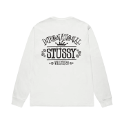 Stussy Worldwide Pigment Dyed LS T-Shirt Natural