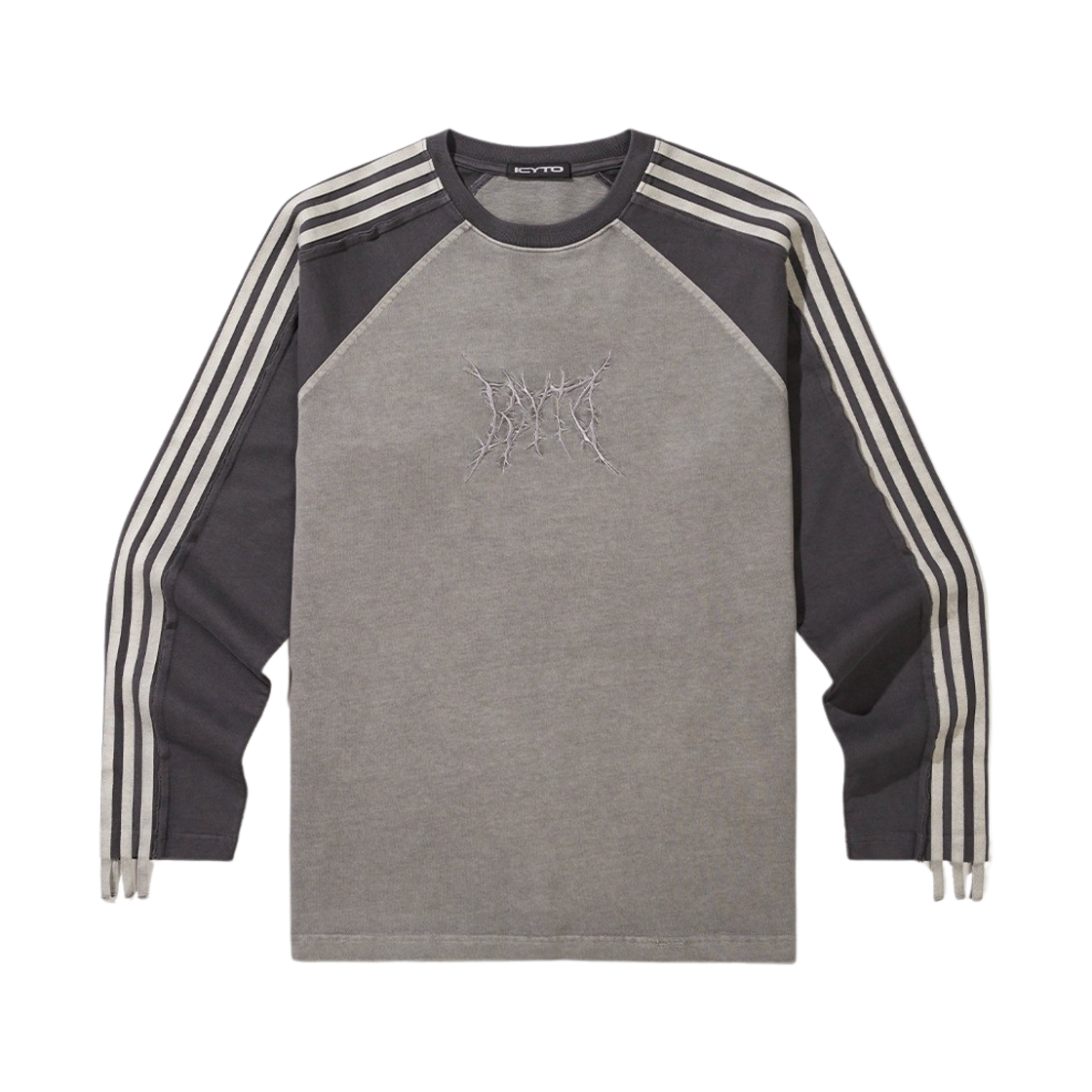 IC241TSR01GR Icyto Raglan Long Sleeve T-Shirt Grey