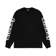 Stussy Sideways LS T-Shirt Black