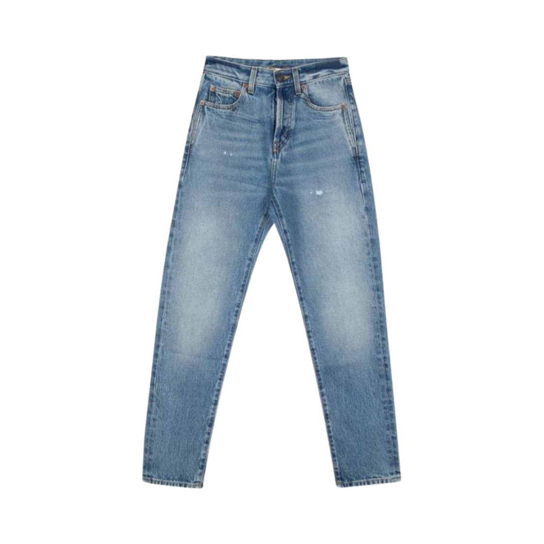 (W) 생로랑 슬림핏 데님 진 레이크 미디움 블루((W) Saint Laurent Slim Fit Denim Jeans Lake Medium Blue)