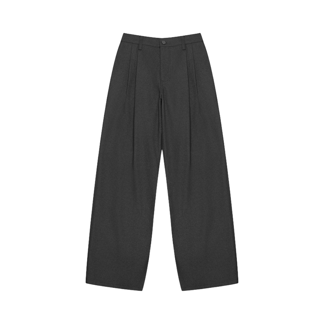 ARPT4301-Black Arrayed Non Fade Straight Wide Ttwo Tuck Banding Denim Pants Black