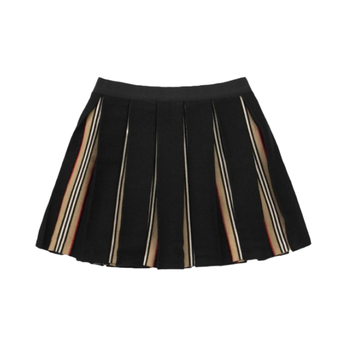 8043709 (Kids) Burberry Amelia Pleated Wool Blend Skirt Dark Navy Blue