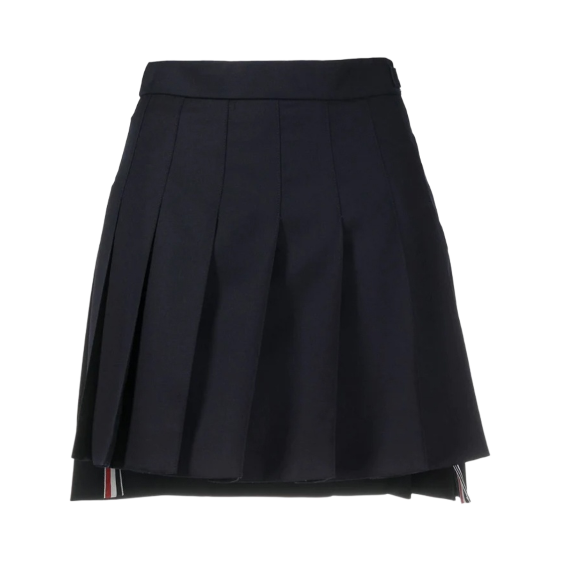 (W) 톰브라운 슈퍼 120수 스쿨 유니폼 드롭백 플리츠 미니 스커트 네이비((W) Thom Browne Super 120S Twill Dropped Back Pleated School Uniform Mini Skirt Navy)