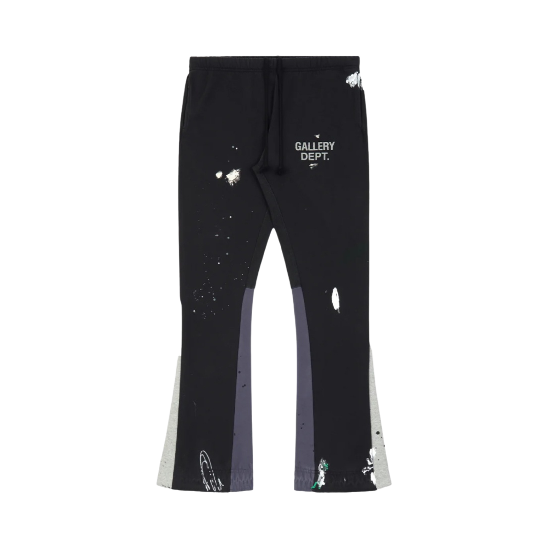 갤러리 디파트먼트 GD 로고 플레어 스웨트팬츠 워시드 블랙(Gallery Dept. GD Logo Flare Sweatpants Washed Black)