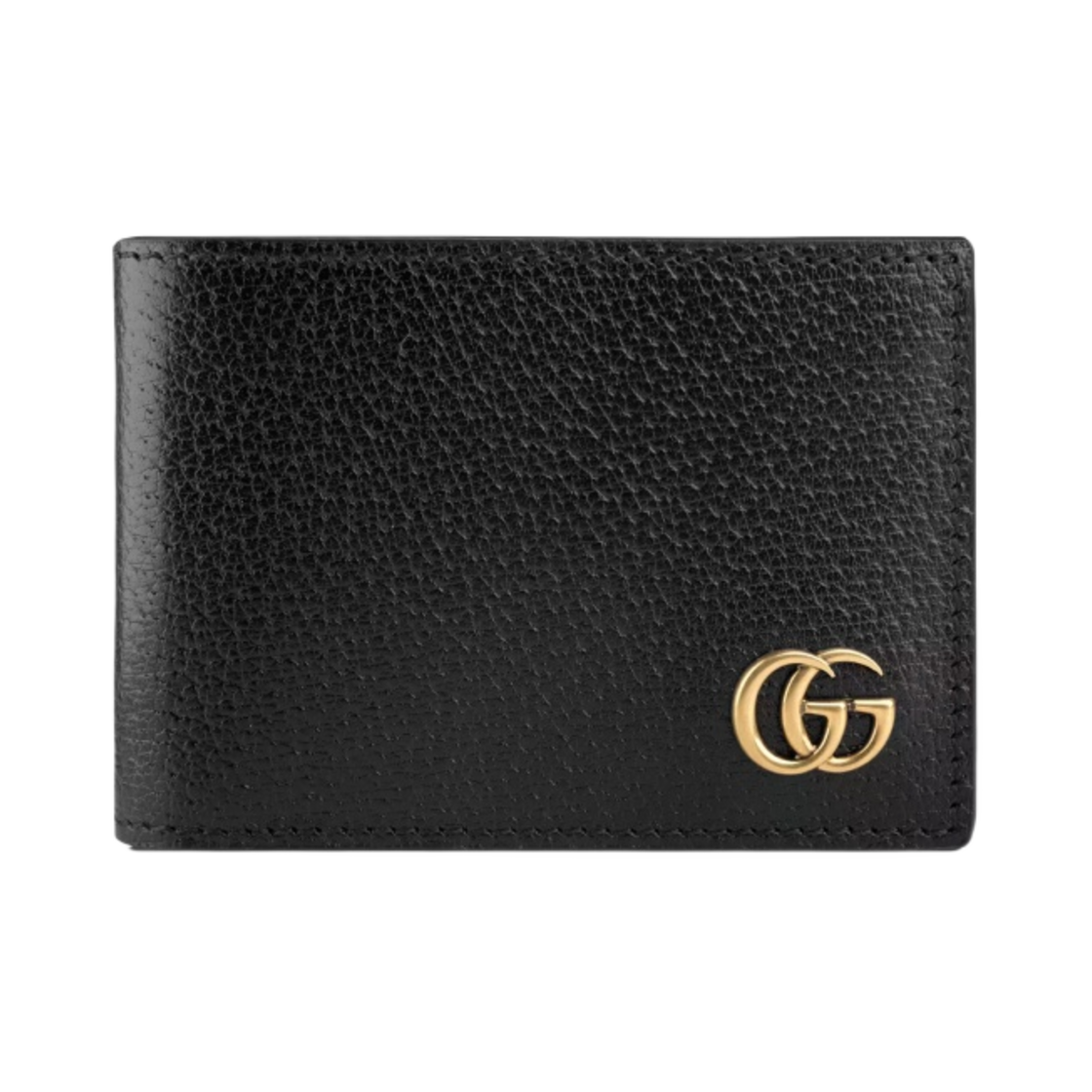 428727-DJ20T-1000 Gucci GG Marmont Leather Bi-Fold Wallet Black