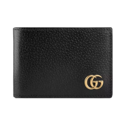 Gucci GG Marmont Leather Bi-Fold Wallet Black