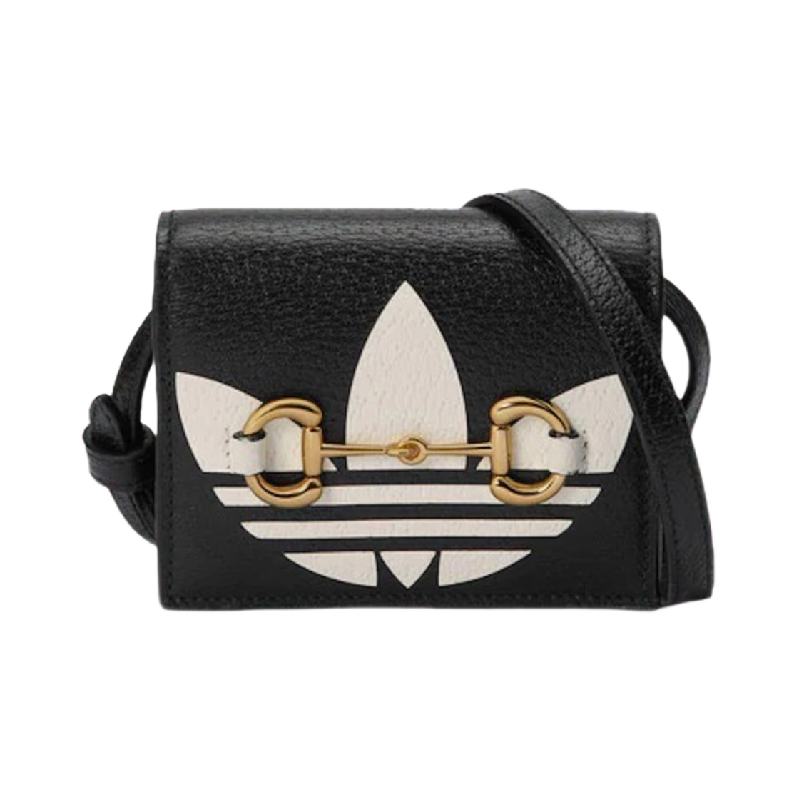 구찌 x 아디다스 홀스빗 카드 케이스 블랙(Gucci x Adidas Card Case With Horsebit Black)
