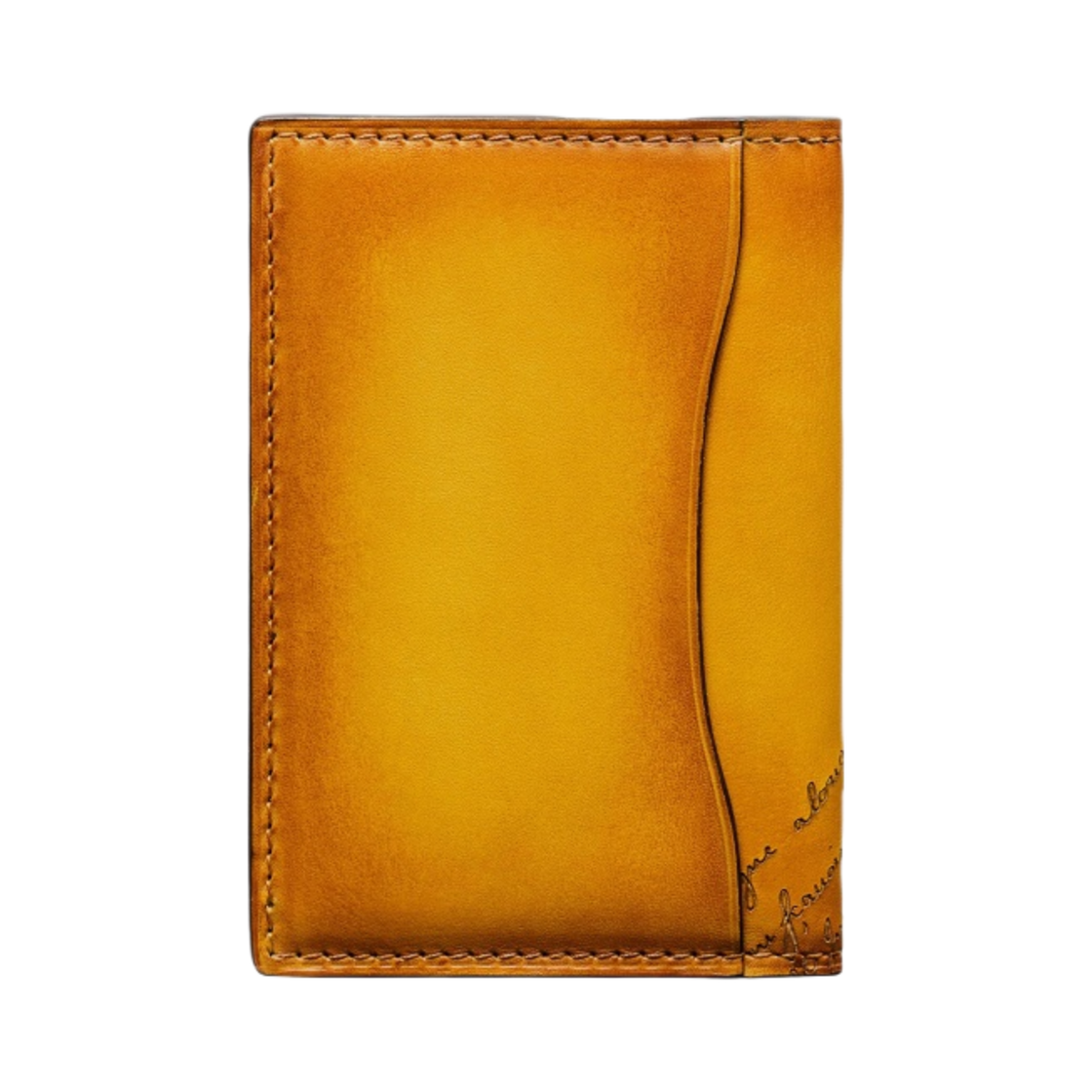 벨루티 자구아 스크리토 레더 카드 홀더 미모사(Berluti Jagua Scritto Leather Card Holder Mimosa) - 3